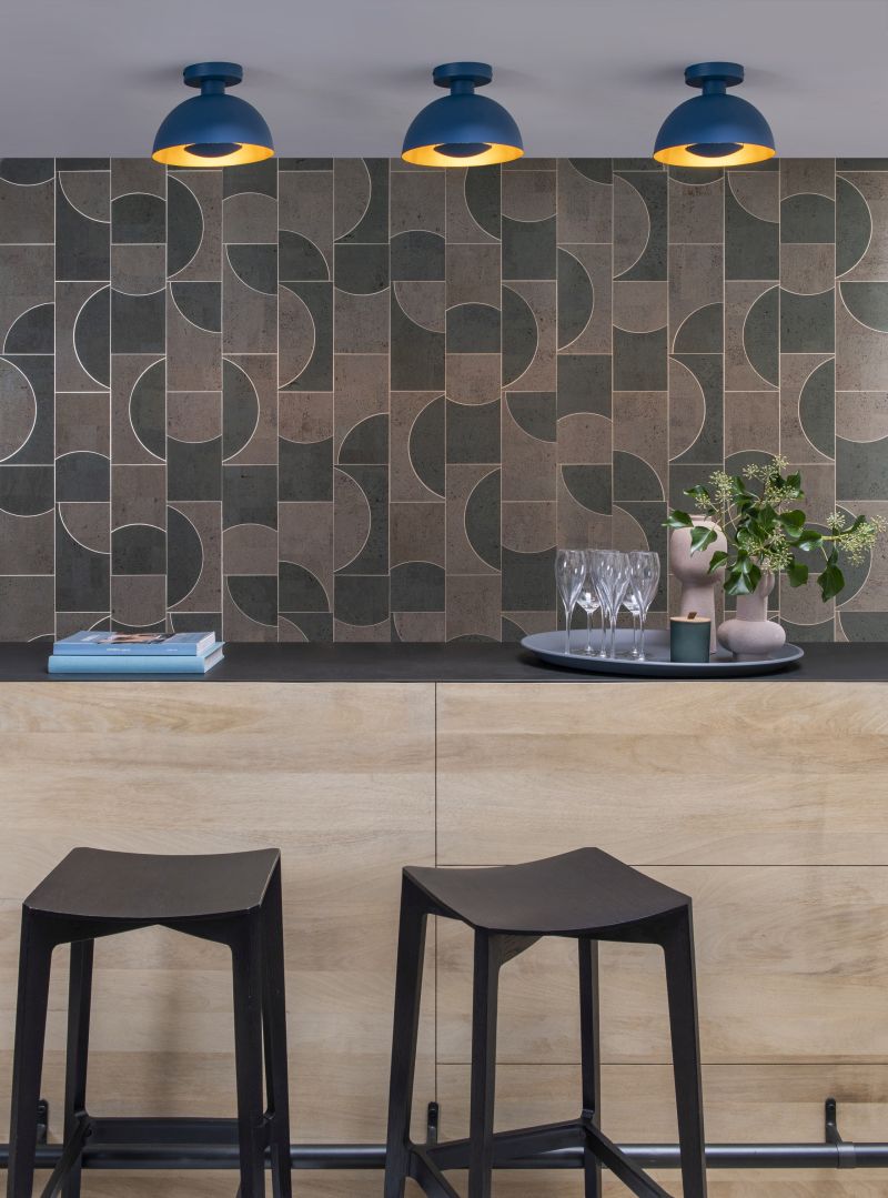 Lucide SIEMON - Zapustené stropné svietidlo - Ø 25 cm - 1xE27 - Modré